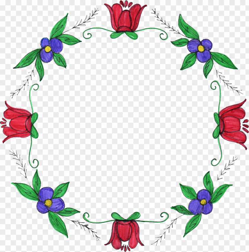 Flower Frame Drawing Clip Art PNG