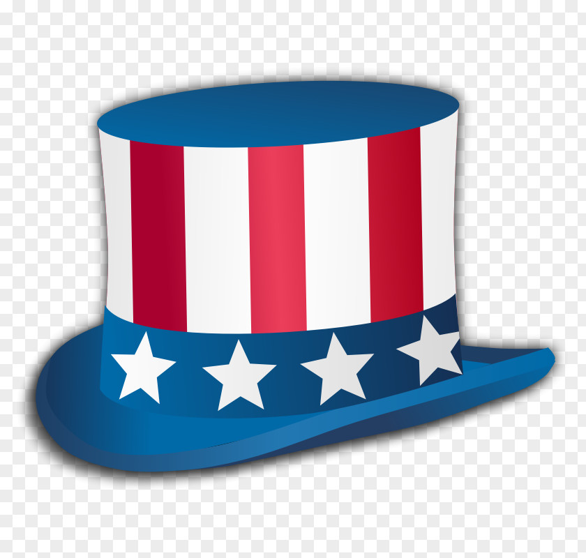 Independence Day Uncle Sam Top Hat Clip Art PNG