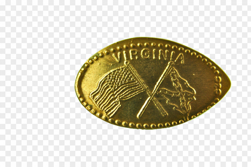 Natural Bridge Wv Coin Gold PNG