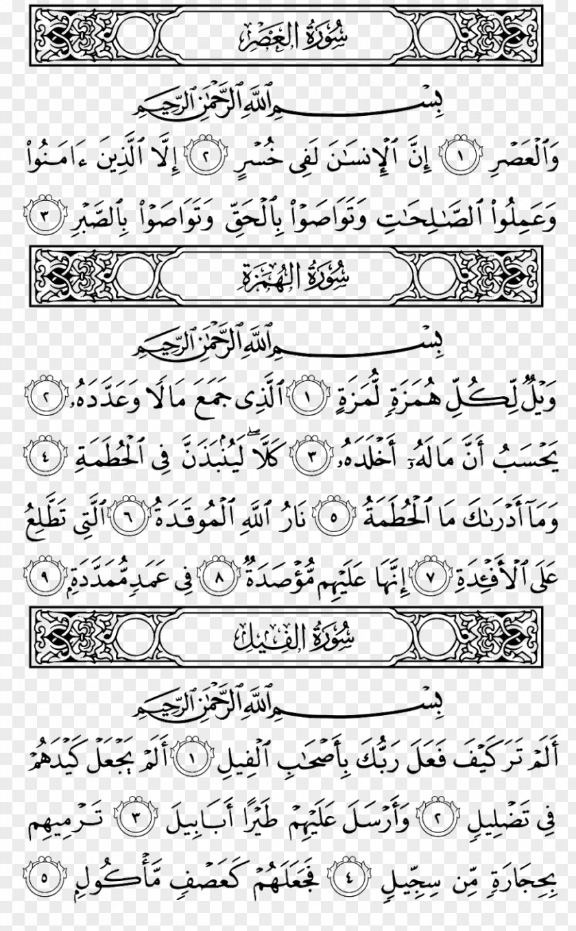 Quran Al-Humaza Surah Al-Fil Ayah PNG