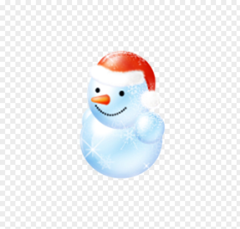 Creative Christmas Snowman Icon PNG