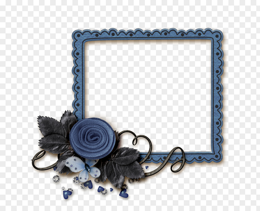 Flower Blue Picture Frames Color PNG