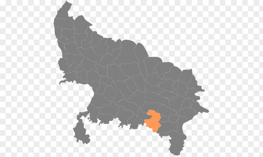 Map Lucknow Blank Mapa Polityczna PNG