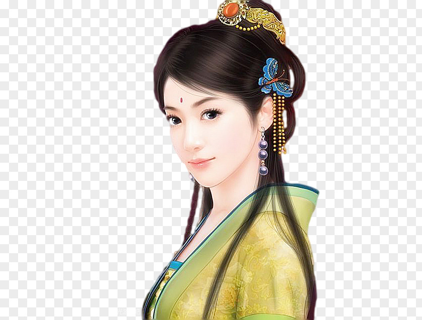 Noble Princess History Of China Tang Dynasty Hairstyle Chinese PNG