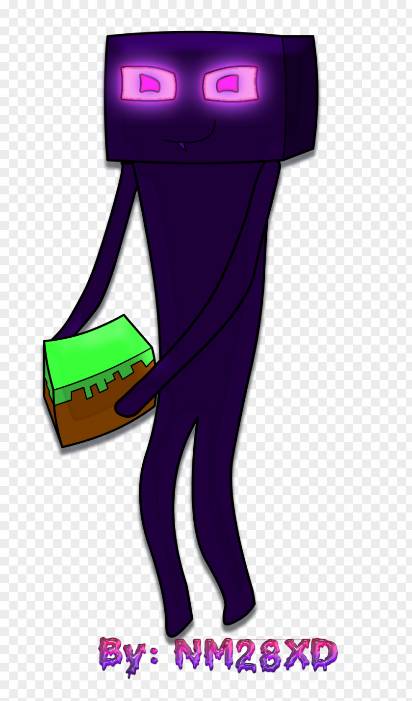 A Crafty And Villainous Person Minecraft Enderman Drawing PNG