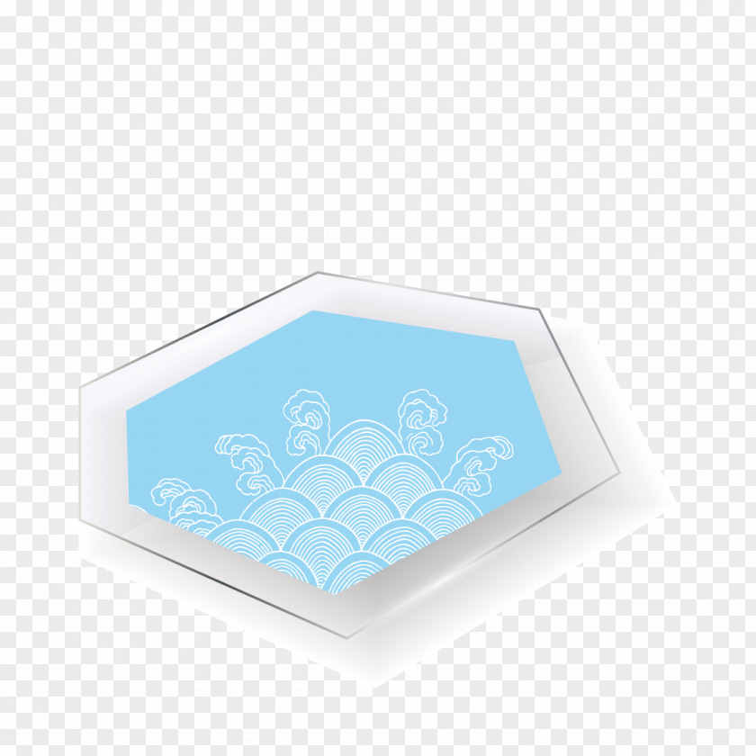 Blue Glass Map Texture Mapping PNG