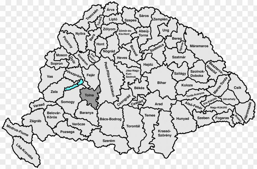 Counties Of The Kingdom Hungary Bács-Bodrog County Bač, Serbia Liptó Bodrog Vármegye PNG