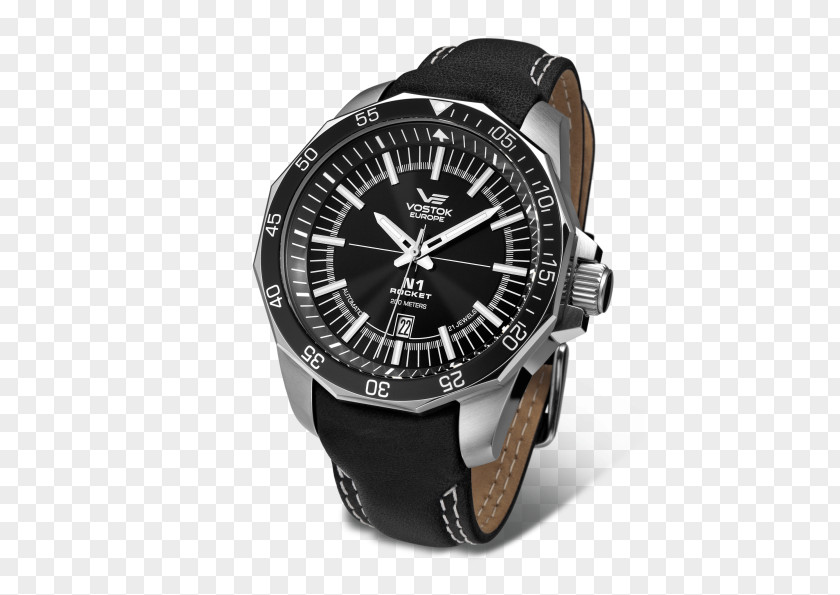 Leather Strap Vostok Europe Watches Automatic Watch N1 PNG