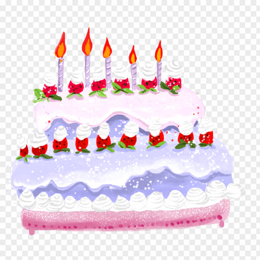Birthday Cake Illustration PNG