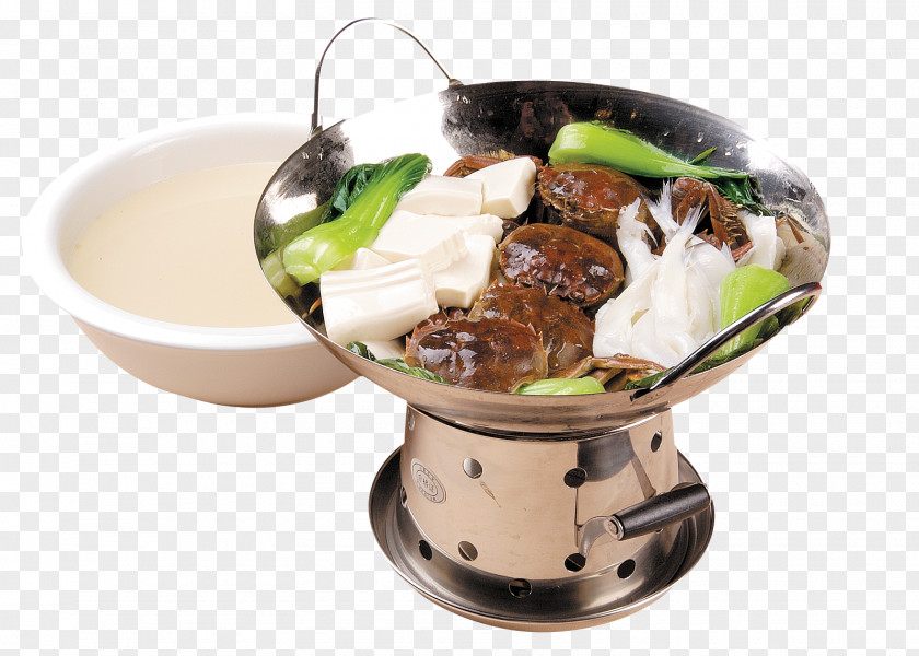 Crab Tofu Pot Seeds Whitebait Sundubu-jjigae Asian Cuisine Food PNG