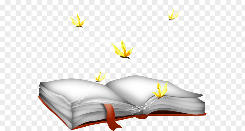 Open The Book Butterfly Clip Art PNG