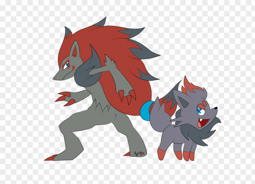 Pokemon Zorua And Zoroark Evolution PNG