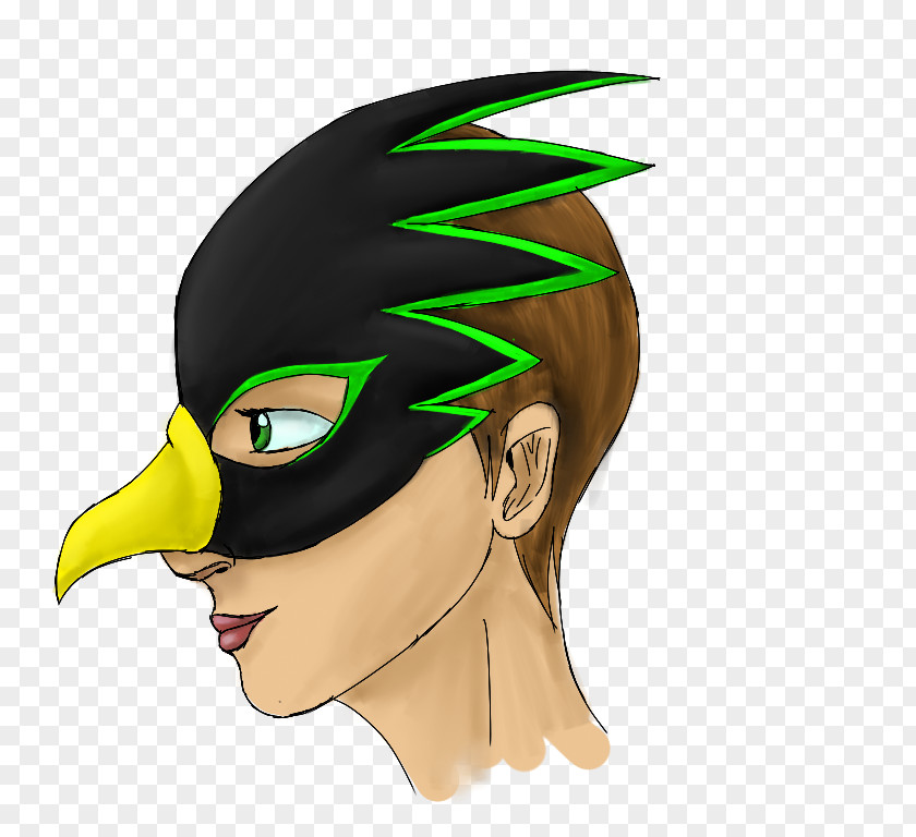 Superhero Mask Beak Headgear PNG