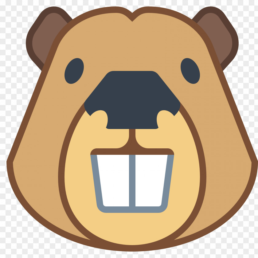 Tusk Beaver Head Face Icon PNG