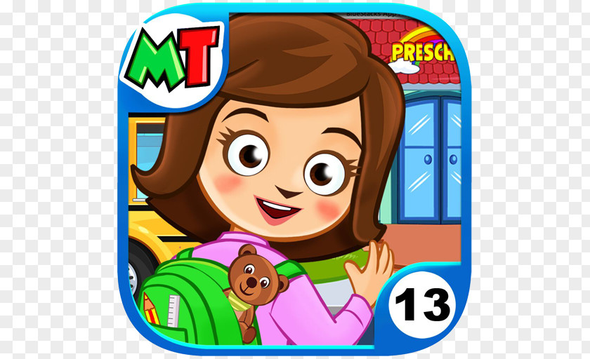 Android My Town : Preschool Shopping Mall Police Station School Home Dollhouse PNG