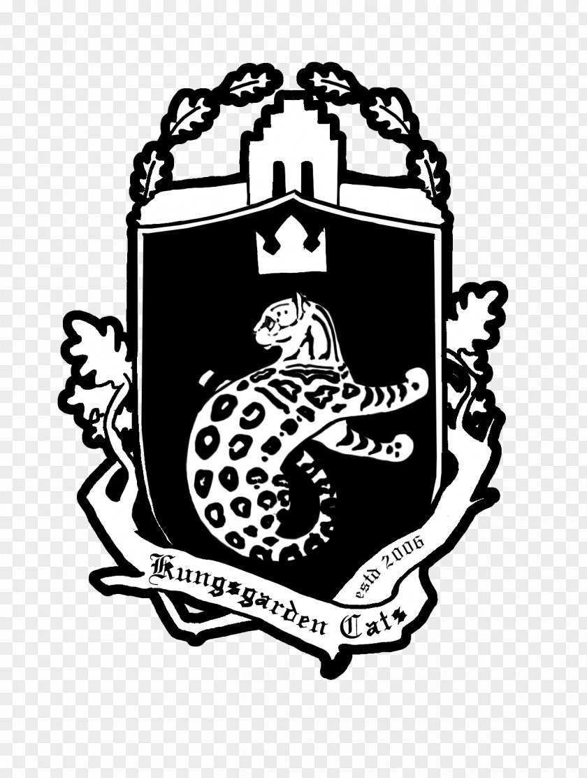 Bengal Cat Emblem Logo Brand Crest PNG