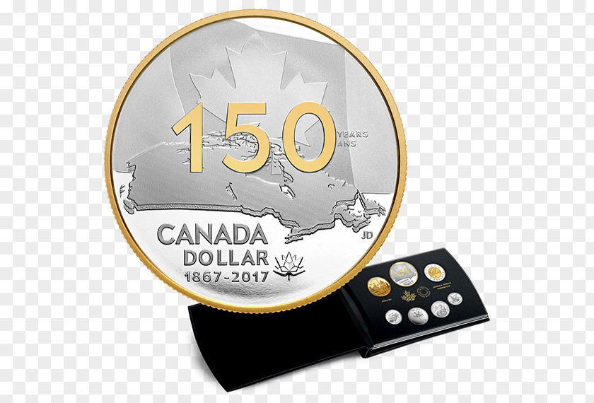 Canada 150th Anniversary Of Royal Canadian Mint Dollar Coin PNG