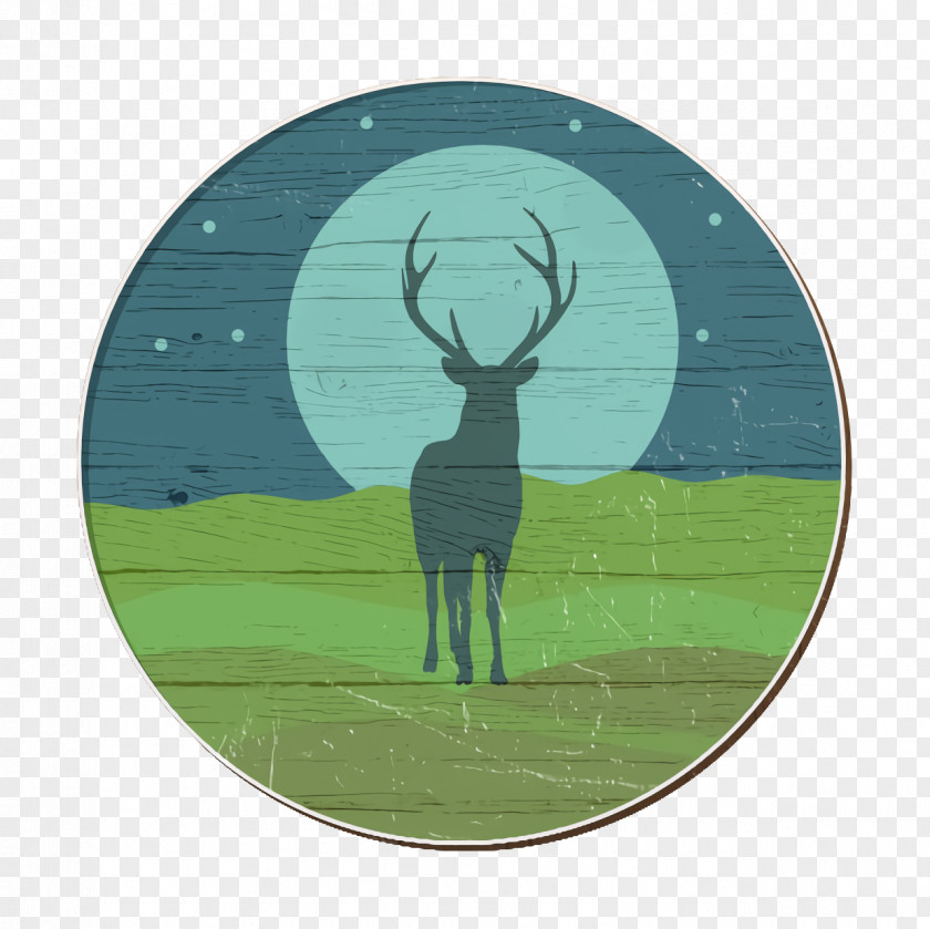 Deer Icon Landscapes PNG