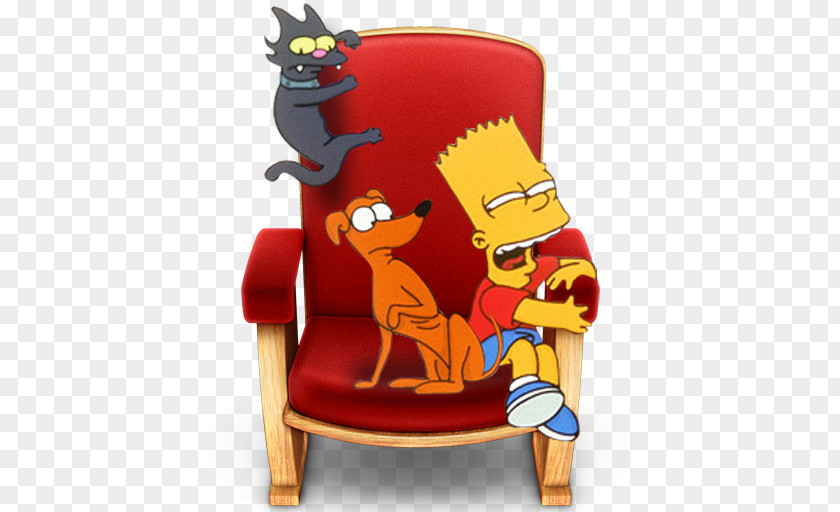Front Row Fictional Character Chair Illustration PNG