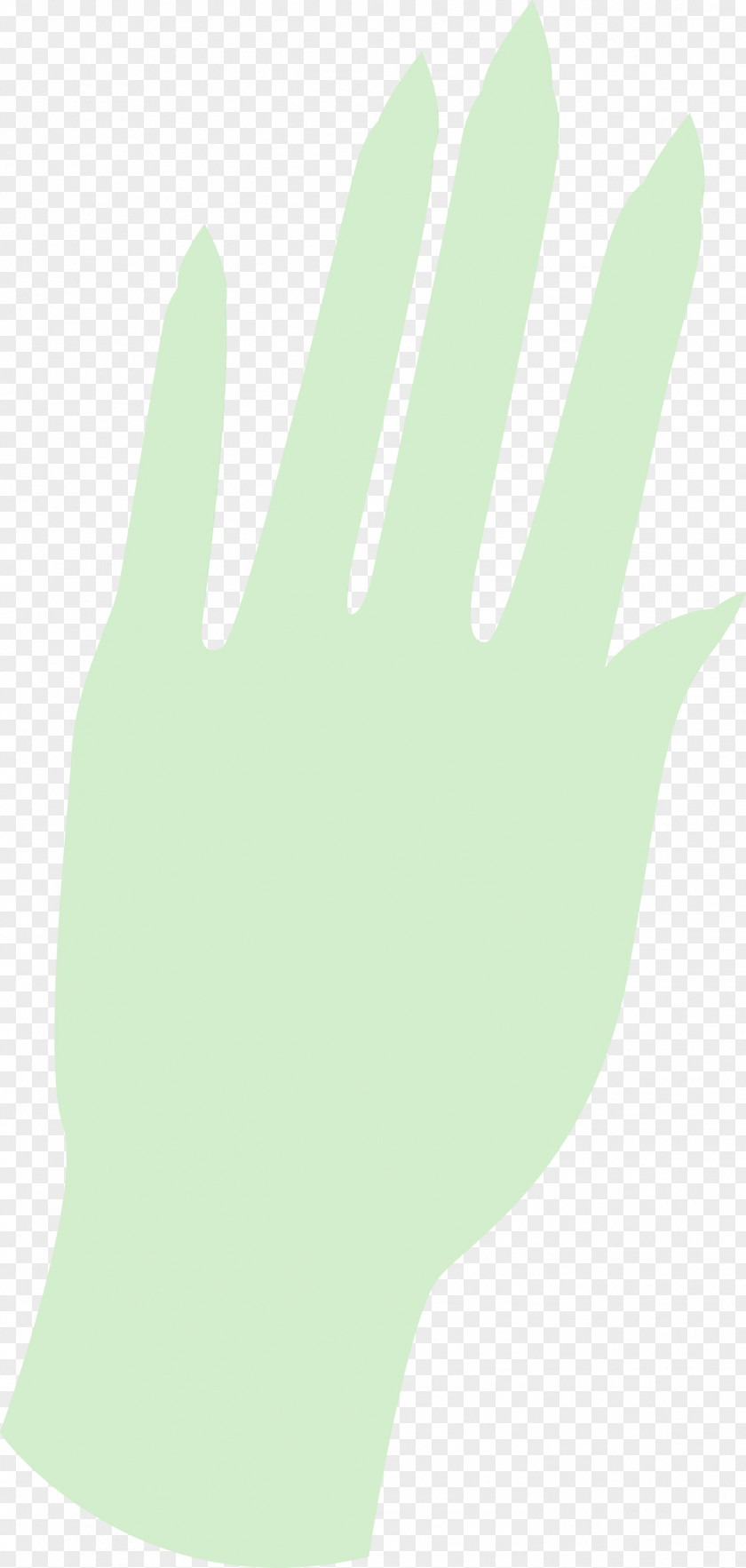 Hand Model Safety Glove Green Line Meter PNG