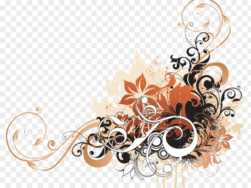 Metal Flower Floral Ornament PNG