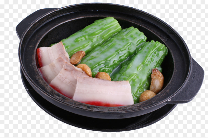 Pork With Bitter Melon Vegetarian Cuisine Asian Stuffing PNG