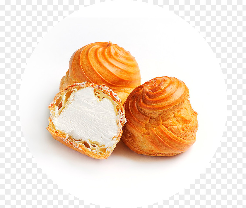 Milk Profiterole Éclair Stuffing Cream Custard PNG