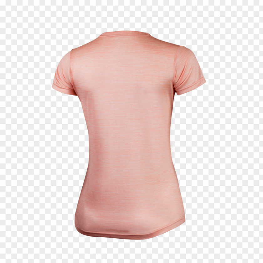 Pink Tshirt Shoulder Sleeve Peach PNG