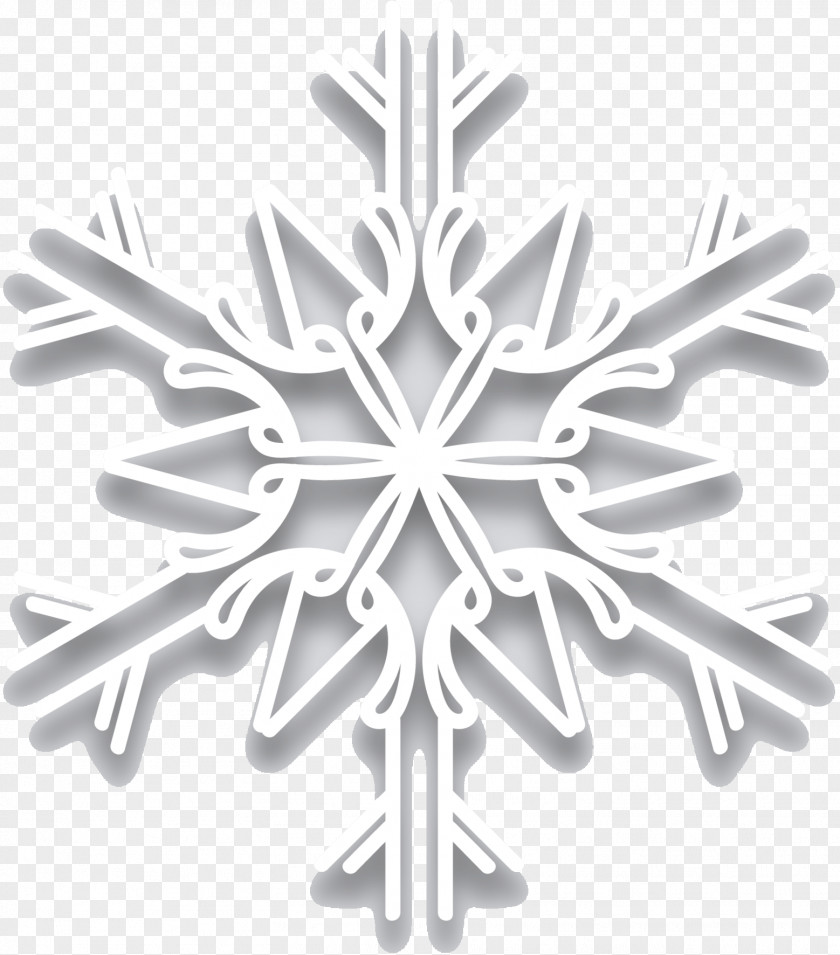 M Product Design Snowflake Christmas Ornament Black & White PNG