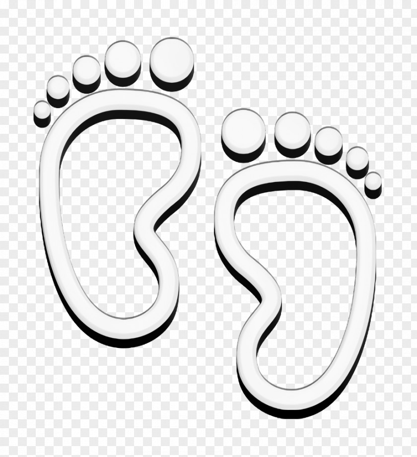 Baby Footprints Icon Shapes Pack 1 PNG