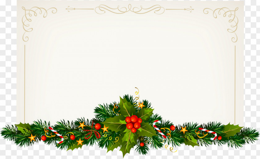 Christmas Tree Garland Ornament Santa Claus Day PNG