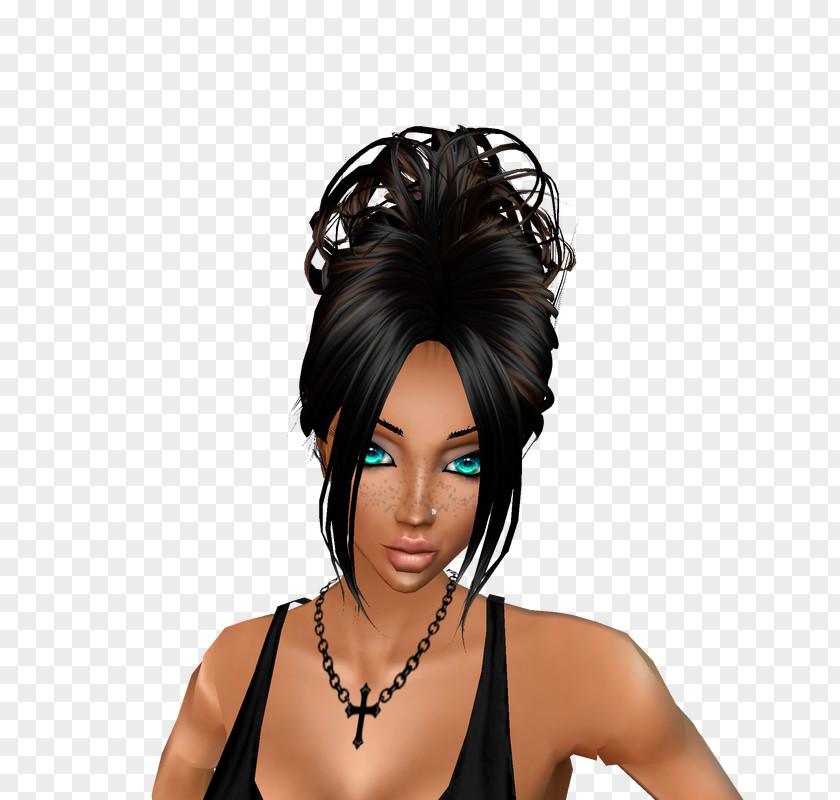 Hair Black Headgear Brown Long PNG