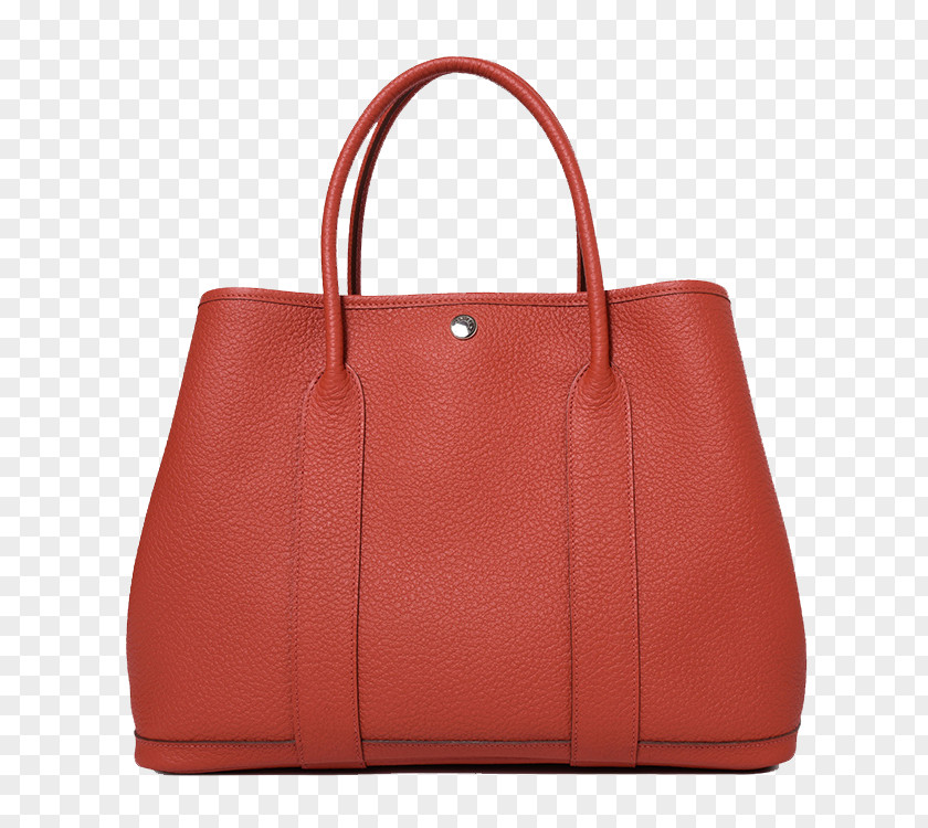 HERMES (Hermes) Brick Red Leather Handbag Tote Bag DKNY Louis Vuitton PNG