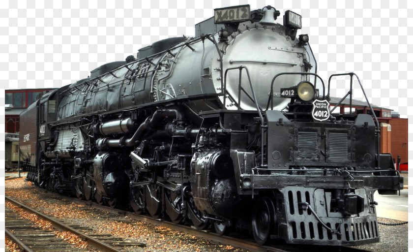 Retro Steam Train Strasburg Rail Road Transport Union Pacific 4012 Locomotive PNG