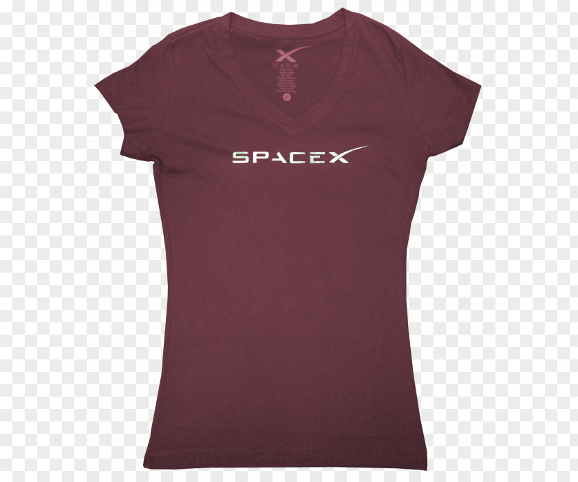 T-shirt Sleeve Maroon Neck PNG