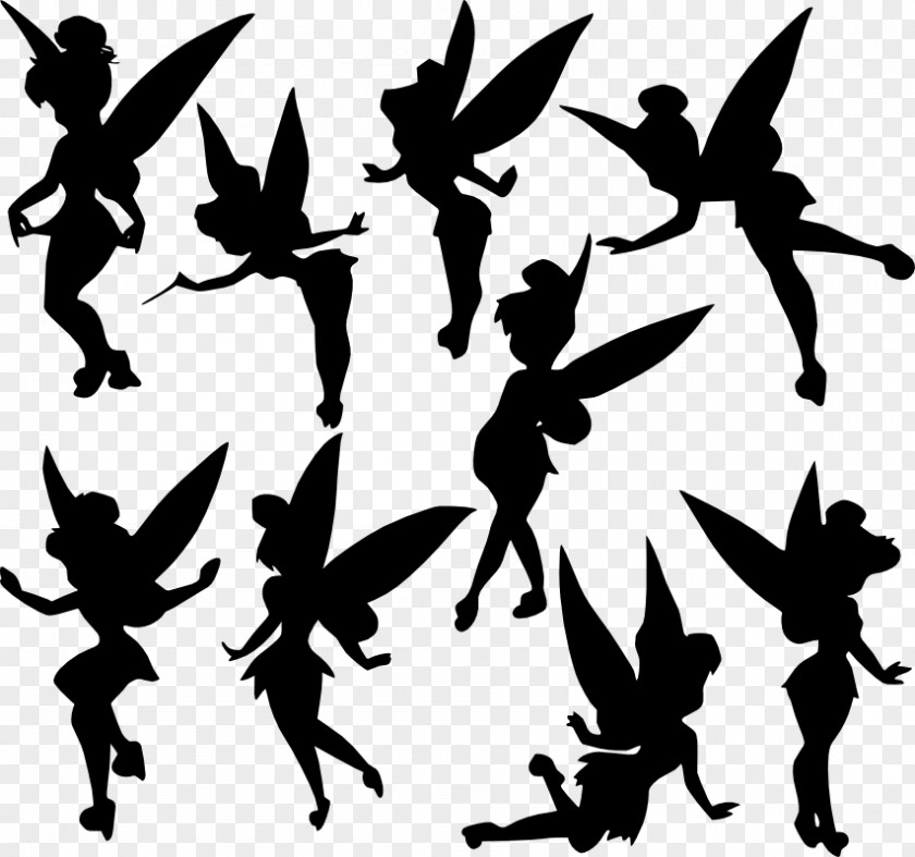 Tinker Bell Peeter Paan Peter Pan Silhouette PNG