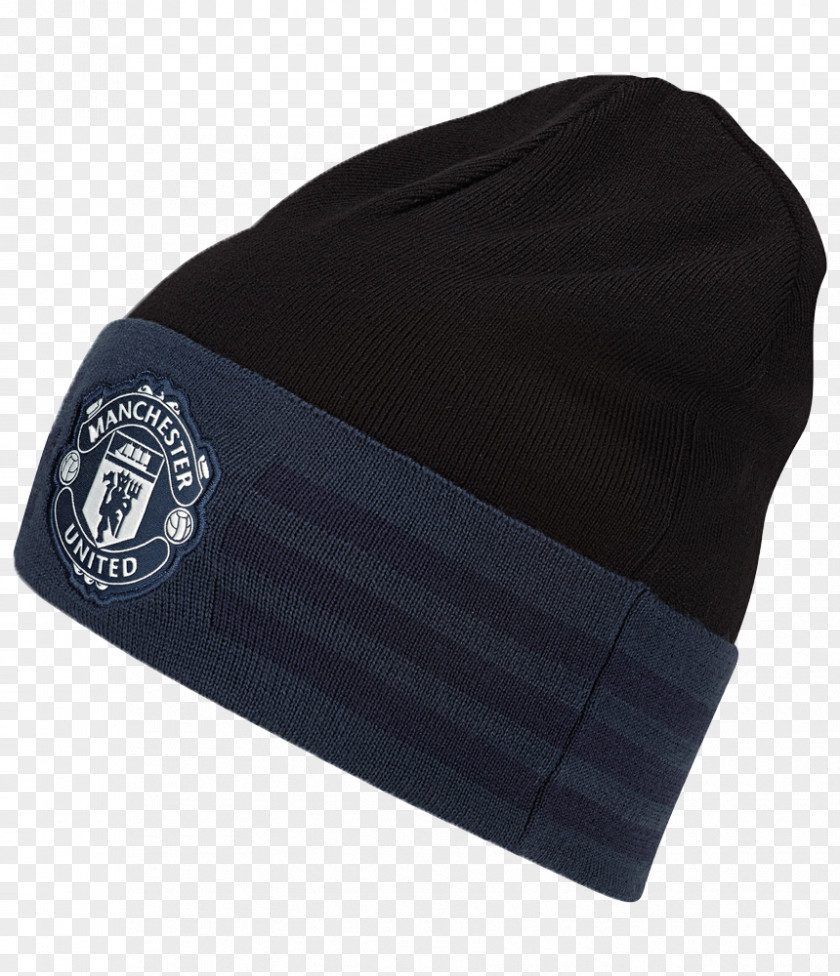 Beanie Manchester United F.C. Black Blue PNG