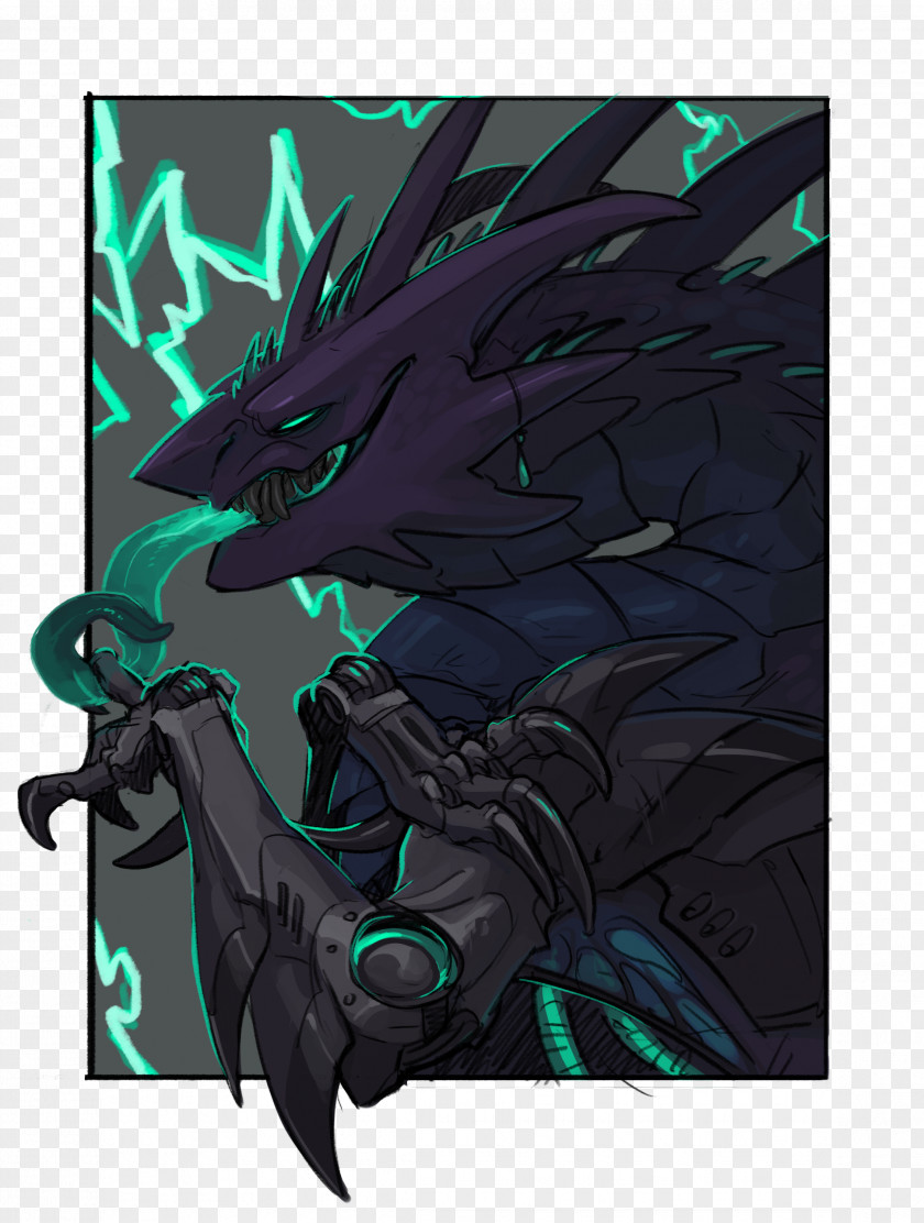 Dragon Teal PNG