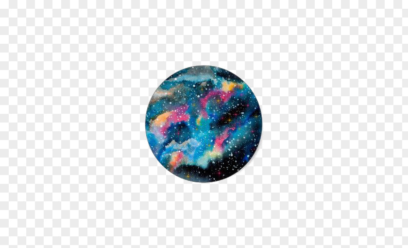Colour Planet Watercolor Painting Landscape Tattoo Galaxy Art PNG