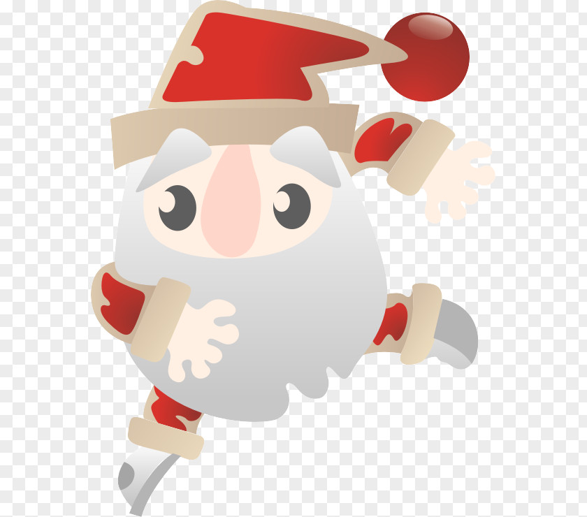Creative Christmas Santa Claus Ornament Illustration PNG
