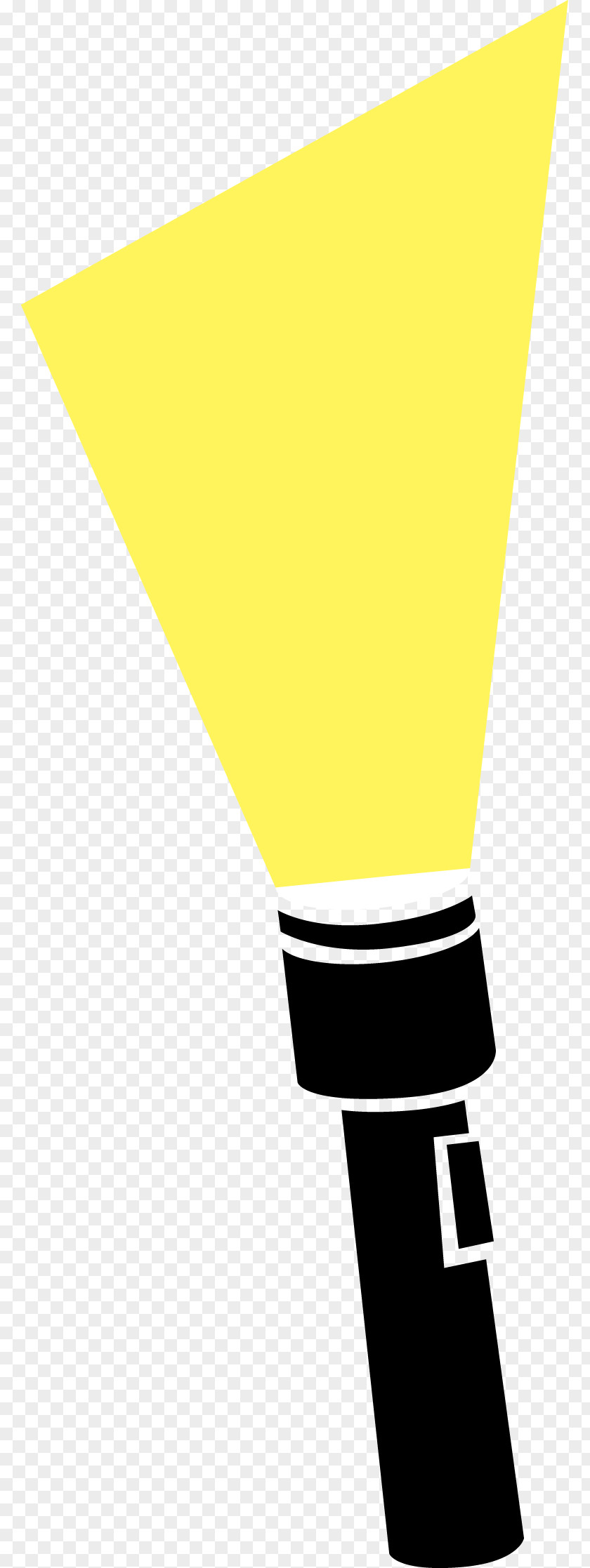 Flashlight Cliparts Yellow Angle Font PNG