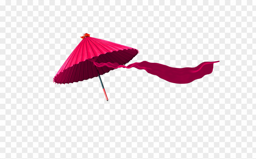 Red And Fresh Umbrella Decorative Patterns Oil-paper Blue PNG
