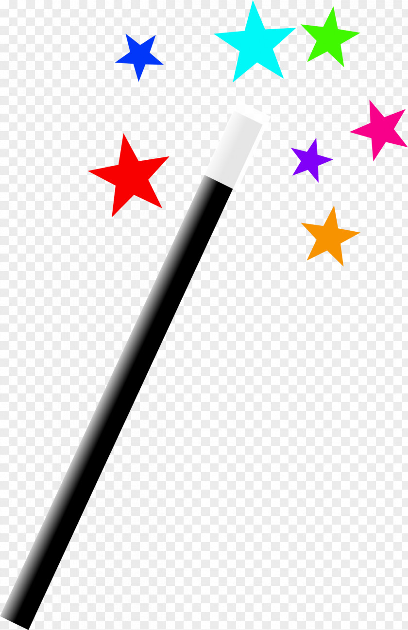 Star Magic Wand Fairy Clip Art PNG