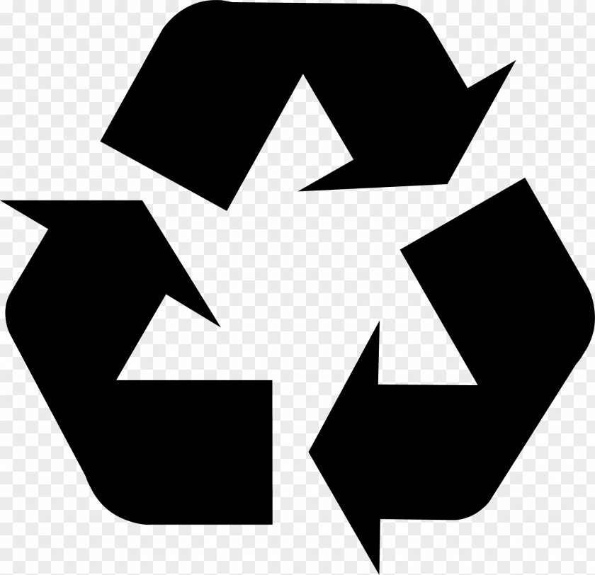 Symmetry Blackandwhite Recycling Logo PNG