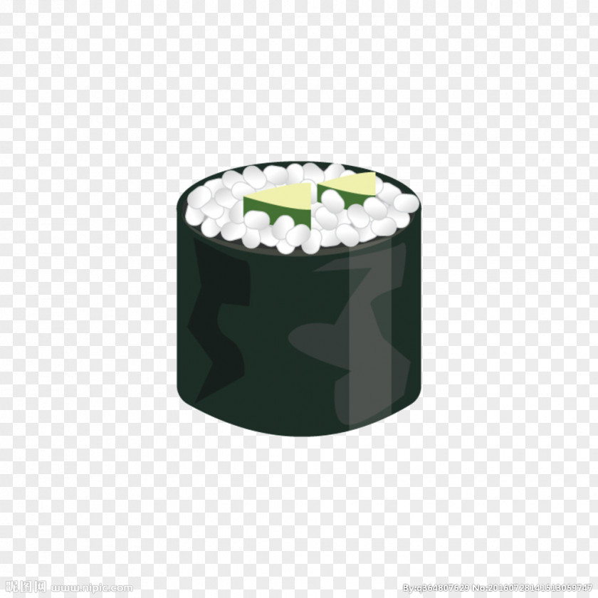 Cucumber Seaweed Ring Sushi Makizushi Gimbap Rice PNG