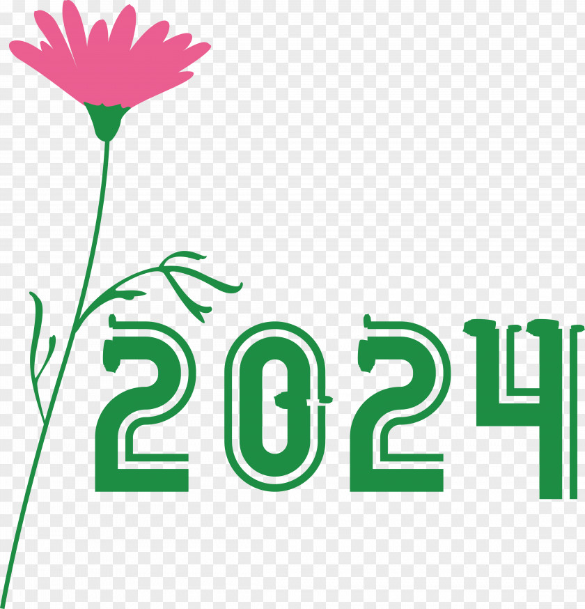 Flower Logo Green Text Happiness PNG