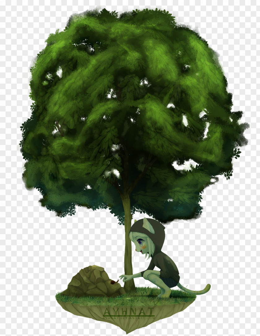 Forest Watercolor Leaf Vegetable Plant Stem Tree PNG