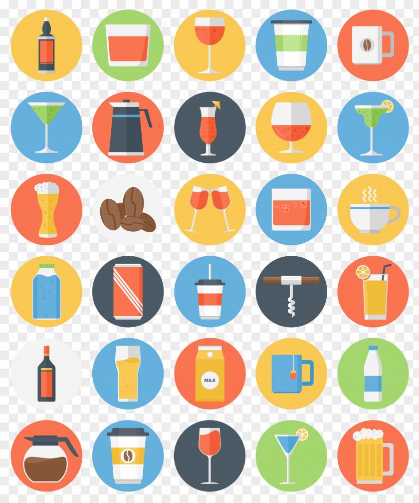 Glass Bottle Vector Icons Flat Design Icon PNG