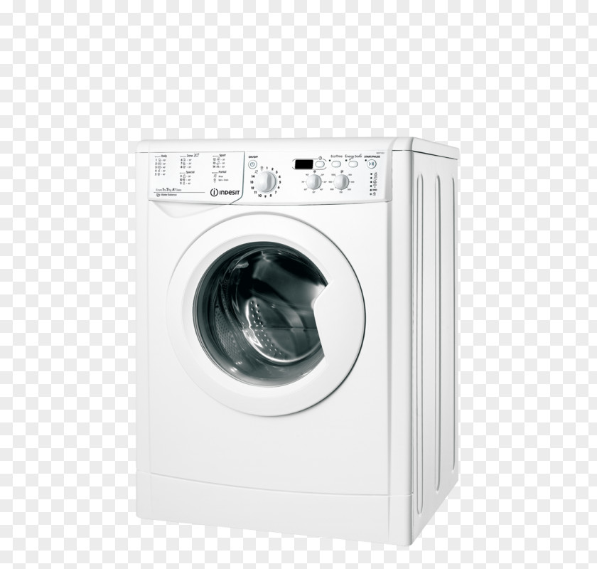 Machine Indesit Ecotime IDV 75 Clothes Dryer Co. Washing Machines Combo Washer PNG