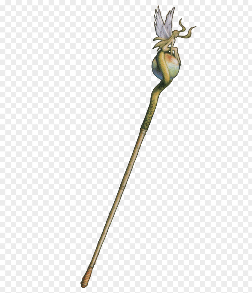 Magic Staff Wand Druid Fantasy Weapon PNG